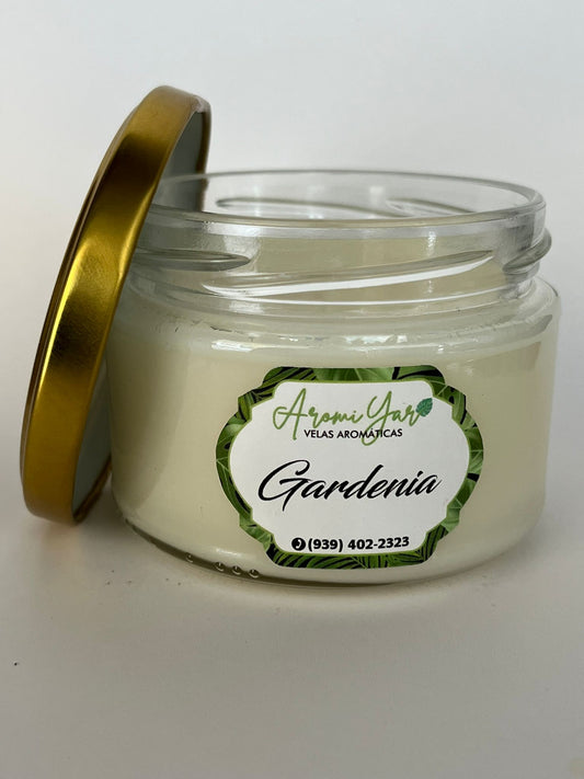 GARDENIA – VELA ARTESANAL (8 oz)