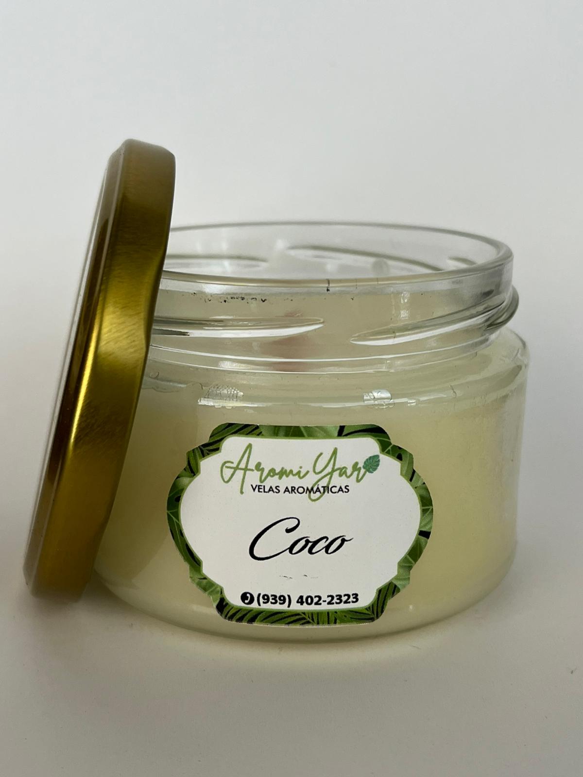 COCO – VELA ARTESANAL (8 oz)