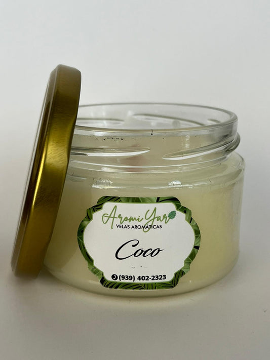 COCO – VELA ARTESANAL (8 oz)
